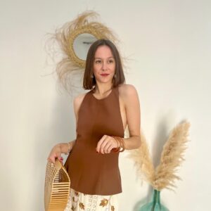 Top halter chocolate