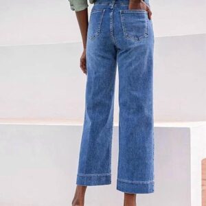 Jean wide-leg cropped